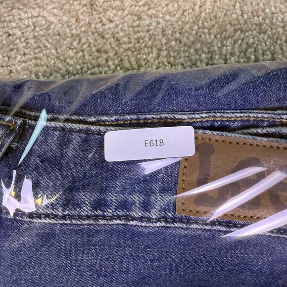 Lee Relaxed Fit Straight Leg Jeans Women's Size 4 Denim 29X28 High Rise E618 - Picture 14 of 14
